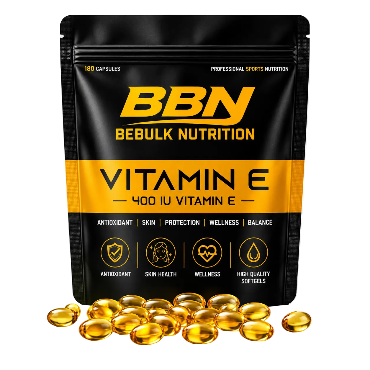 Vitamin E 400 IU – Softgels – BeBulk Nutrition