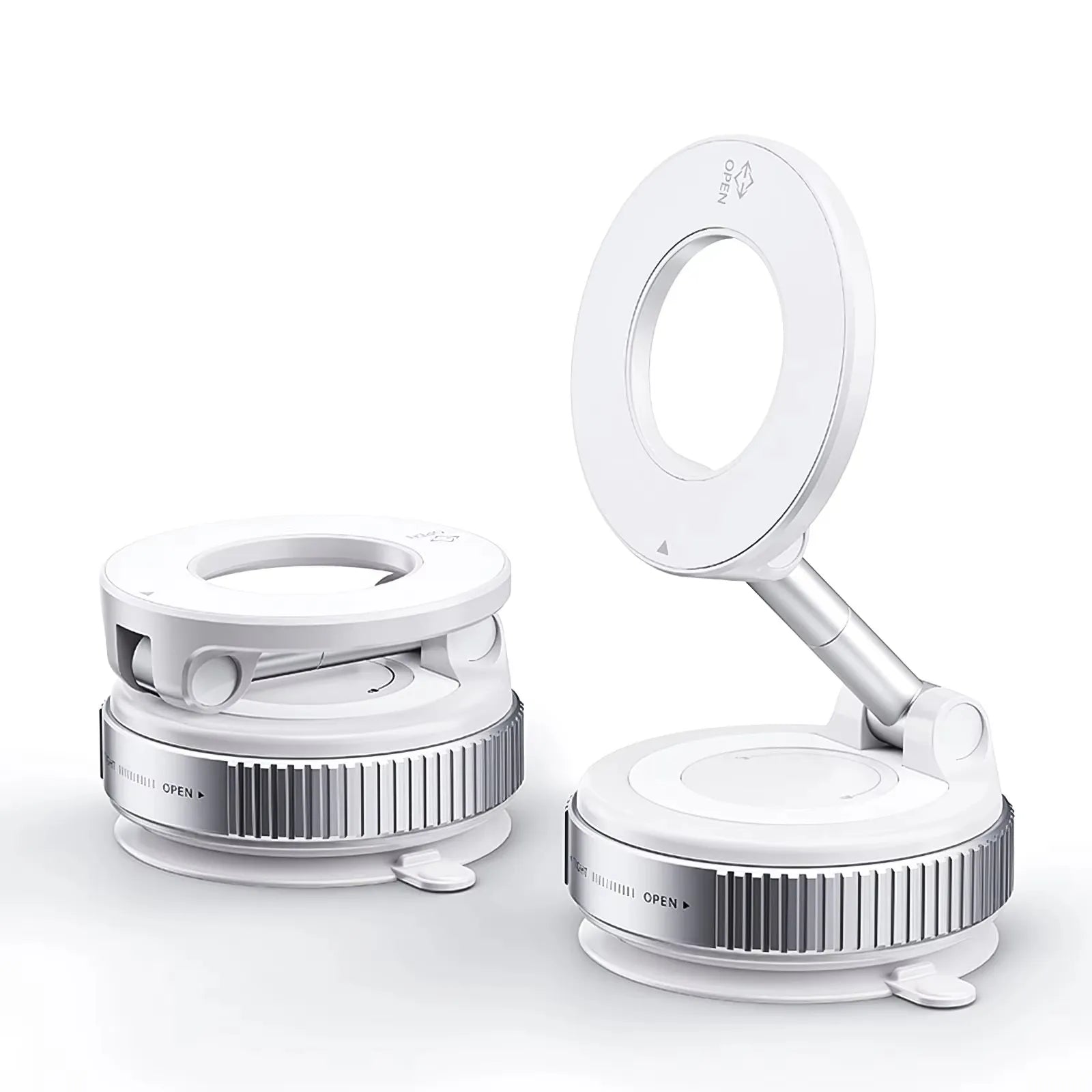 BeBulk Nutrition® 360 Roterende Vacuüm Magnetische Zuigtelefoon Houder Handen Gratis Uitschuifbare Magnetische Vacuüm Telefoon Houder Voor Auto Gym Spiegel Douche